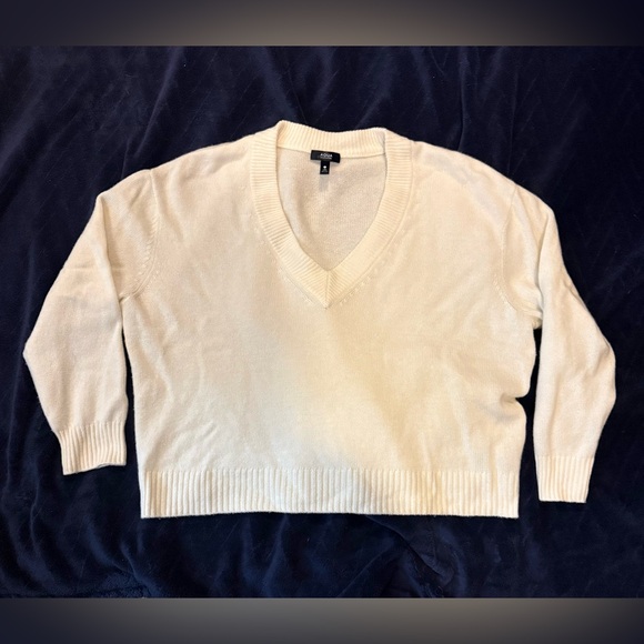 Aqua Cream V-Neck Sweater - Picture 6 of 8